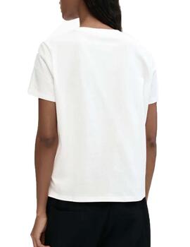 Camiseta Desigual Zurich Blanco Mujer