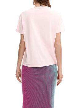 Camiseta Desigual Varsovia Rosa Mujer