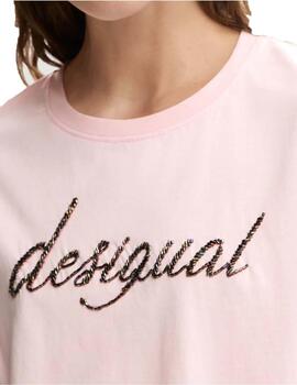 Camiseta Desigual Varsovia Rosa Mujer