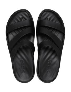 Chancla Crocs Getaway Strap Negro Mujer