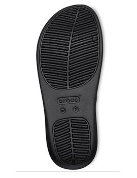 Chancla Crocs Getaway Strap Negro Mujer