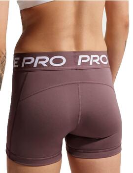 Mallas cortas Nike Pro Mid-Rise 3' Marrón Mujer