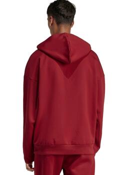 Sudadera Adidas Capucha FI SL Hombre Granate