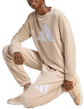 Chándal Adidas BL FT Jog 280 Beige