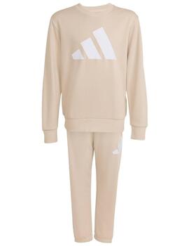 Chándal Adidas BL FT Jog 280 Beige
