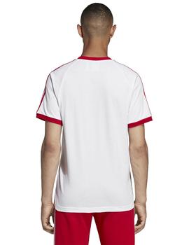 Camiseta 3-Stripes Blanco/Rojo
