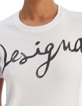 Camiseta Desigual Florencia Blanco Mujer