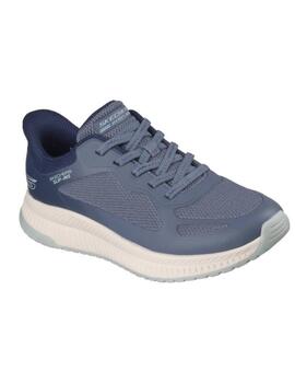 Zapatillas Skechers Slip-Ins Bobs Sq Azul Mujer