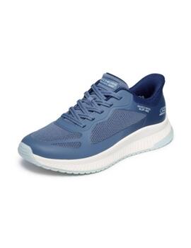Zapatillas Skechers Slip-Ins Bobs Sq Azul Mujer
