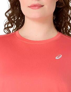 Camiseta Asics Core SS Rosa Mujer