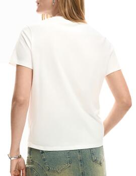 Camiseta Desigual Vilma Blanco Mujer