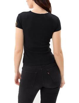Camiseta Desigual Dublin Negro Mujer