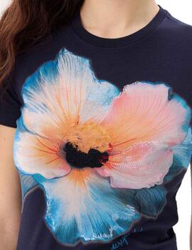 Camiseta Desigual Estocolmo Azul Mujer