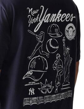 Camiseta New Era Graphic NeyYan Marino