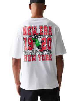 Camiseta New Era Graphic Baseball Cat Blanco