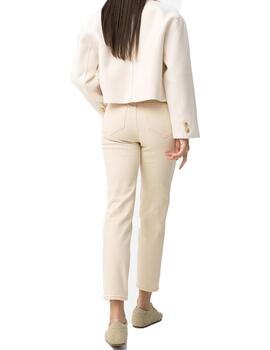 Pantalón Tiffosi Mom_Slim_47 Beige Mujer