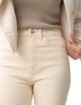 Pantalón Tiffosi Mom_Slim_47 Beige Mujer
