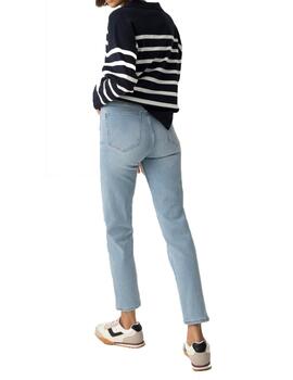Pantalón Tiffosi Mom_Slim_39 Denim Claro Mujer