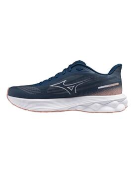 Zapatillas Mizuno Wave Skyrise 7 Wos Marino Mujer