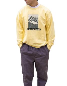 Sudadera CDC Foto Surfer Amarillo Antracita
