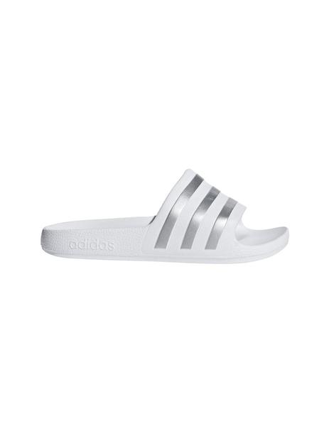 Adidas Adilette Aqua K Blanco/Plata