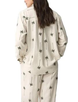 Camisa Tiffosi Palmeira_C ML Beige Mujer