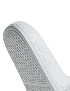 Chanclas Adidas Adilette Aqua K Blanco/Plata