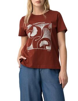 Camiseta Tiffosi Brandy_5 MC Granate Mujer
