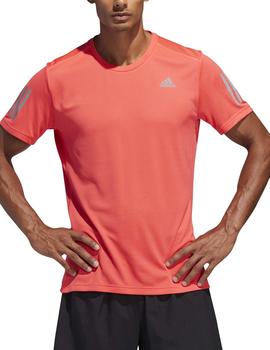 Camiseta Adidas Own The Run Rojo Fluor