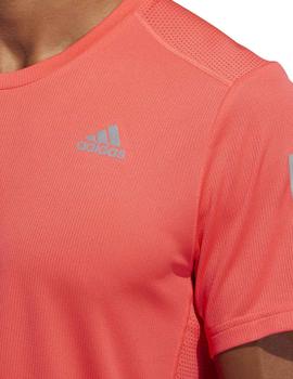 Camiseta Adidas Own The Run Rojo Fluor
