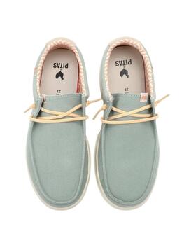 Zapatilla Walk in Pitas Sirmione Verde Mujer