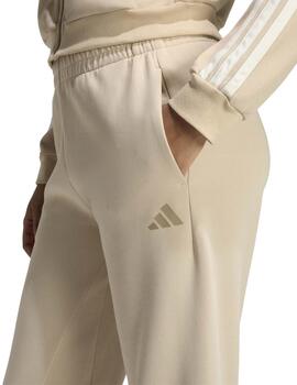 Pantalón Adidas 3S Reg Mujer Beige