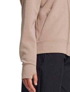 Chaqueta Adidas D4T Tostado Mujer