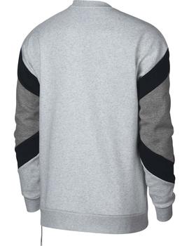 Sudadera M NSW Nike Air Crew FLC Gris