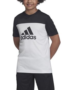 Camiseta Adidas YB TR EQ Blanco/Negro