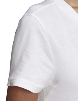 Camiseta Adidas W E LIN Slim Blanco