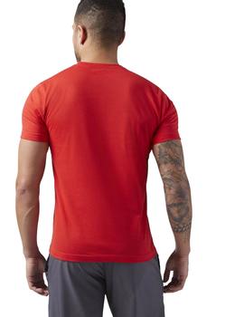 Camiseta Reebok Linear Rojo