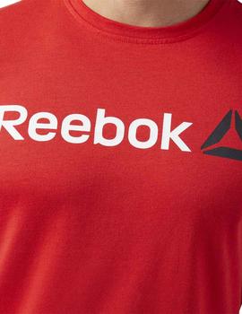 Camiseta Reebok Linear Rojo