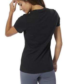 Camiseta Reebok Motion Dot Crew Negro