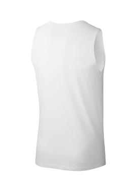 Camiseta Nike Dry Tank Chalk Swoosh Blanco