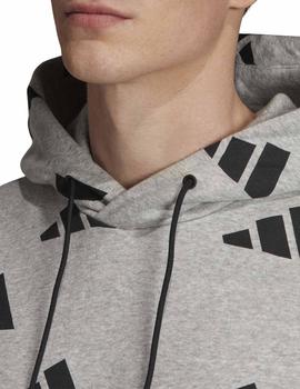 Sudadera Adidas TP OH Gris/Negro