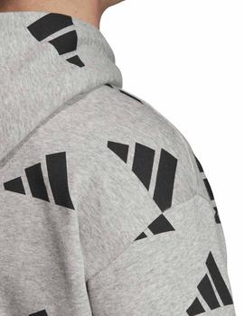 Sudadera Adidas TP OH Gris/Negro