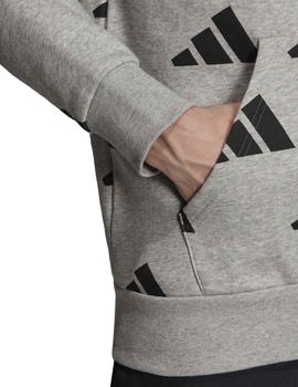 Sudadera Adidas TP OH Gris/Negro