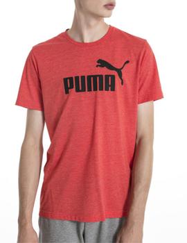 Camiseta Puma ESS  Heather Rojo
