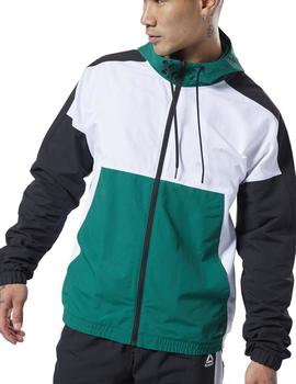 Chaqueta Reebok MYT Woven Verde/Blanco/Negro