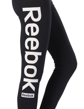 Mallas Reebok Linear Logo Negro/Rosa