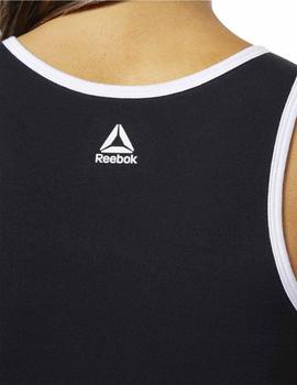 Sujetador Top Reebok Linear Logo Negro/Rojo