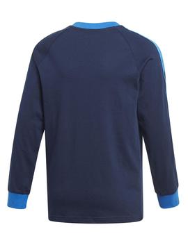 Camiseta Adidas 3Stripes M/L Marino/Azul
