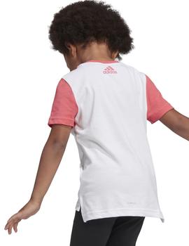 Camiseta Adidas LG COT Blanco/Rosa