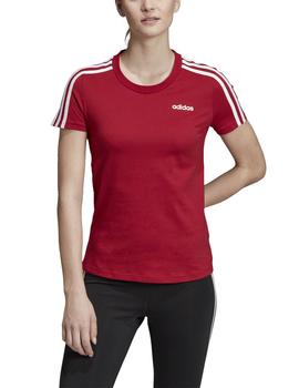 Camiseta Adidas W E 3S Slim Granate